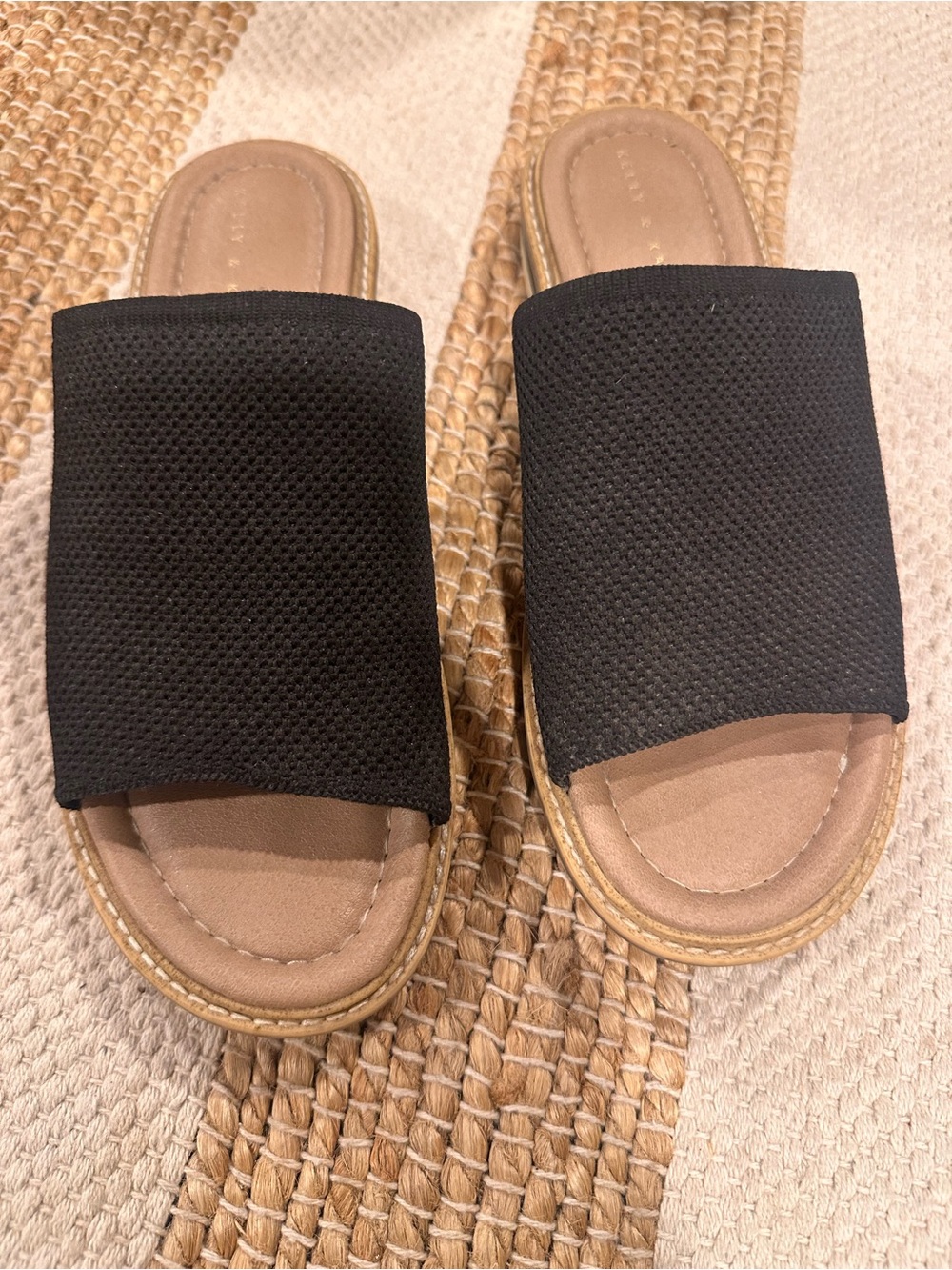 Black Slide Sandals by Kelly & Katie- Size 6
